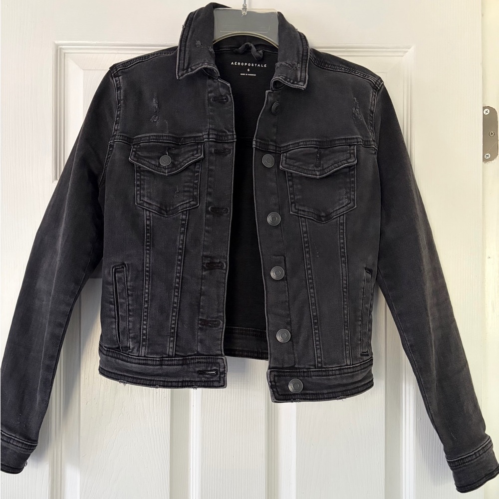 Aeropostale Charcoal Denim Jacket